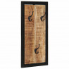 Wieszak na ubrania 40x2x80 cm lite drewno surowe mango