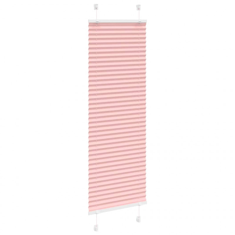 Roleta plisowana różowa 50x150 cm Szerokość tkaniny 49,4cm