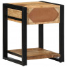 Stolik pomocniczy 40x40x50 cm lite drewno surowe mango