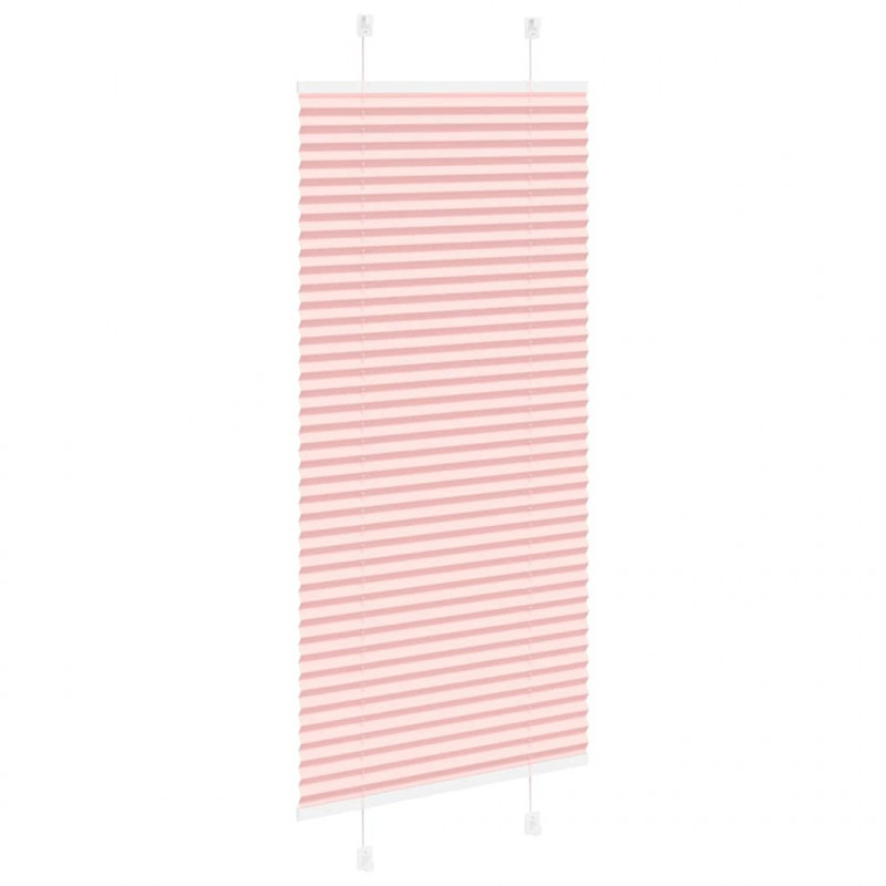 Roleta plisowana różowa 65x150 cm Szerokość tkaniny 64,4cm