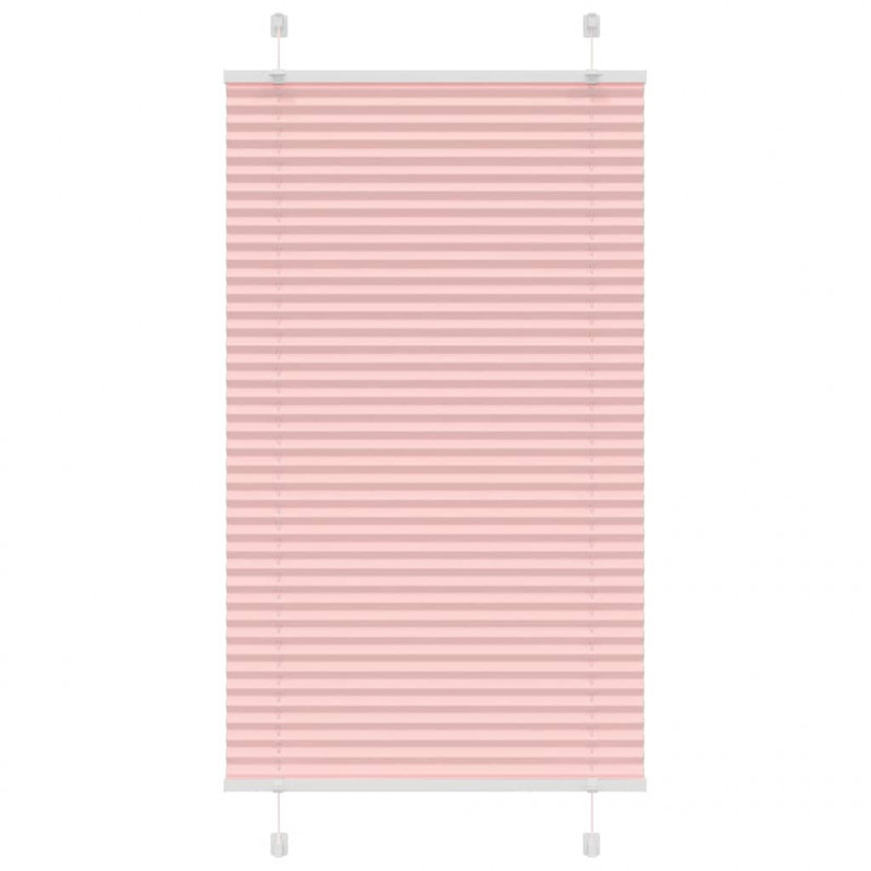 Roleta plisowana różowa 70x150 cm Szerokość tkaniny 69,4 cm
