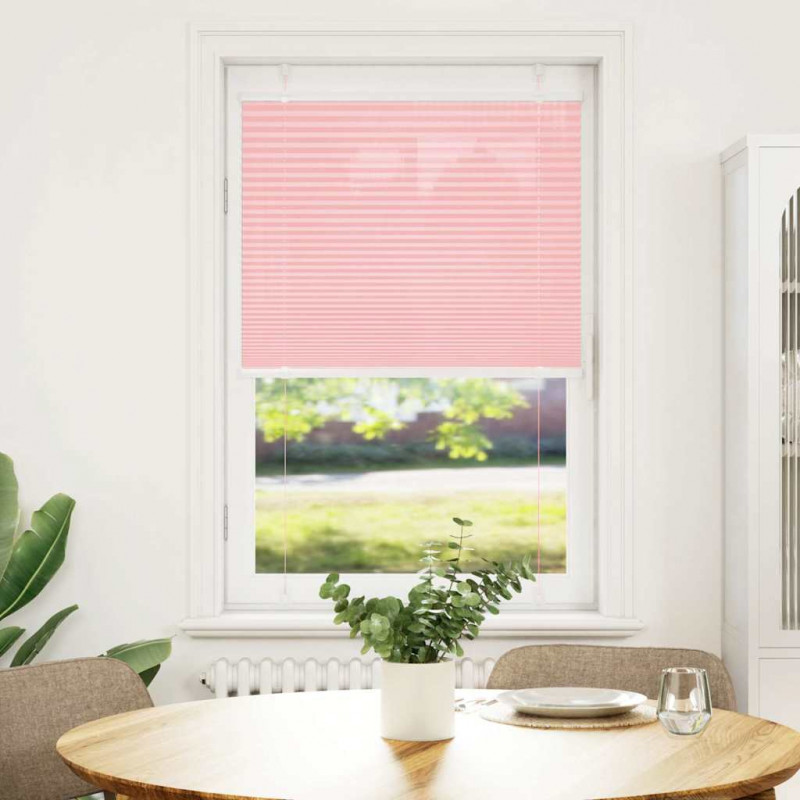 Roleta plisowana różowa 70x150 cm Szerokość tkaniny 69,4 cm