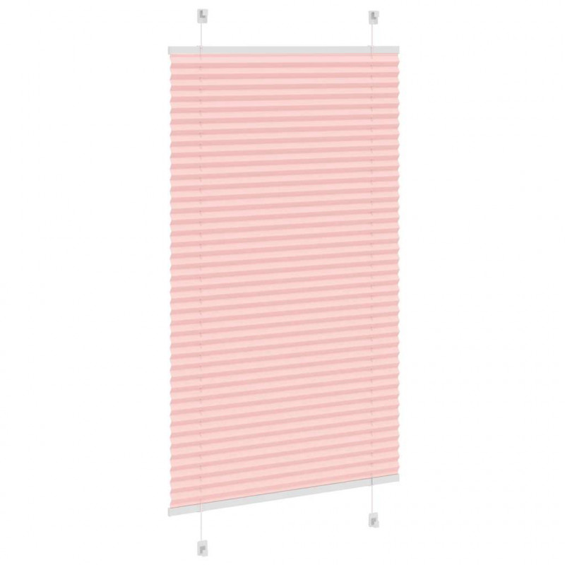 Roleta plisowana różowa 70x150 cm Szerokość tkaniny 69,4 cm