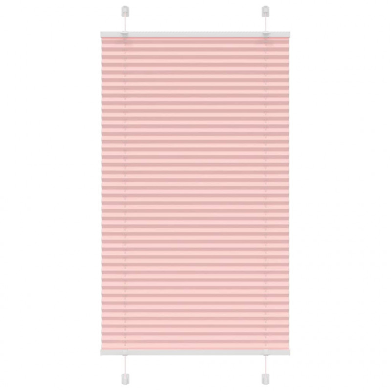 Roleta plisowana różowa 75x150 cm Szerokość tkaniny 74,4 cm