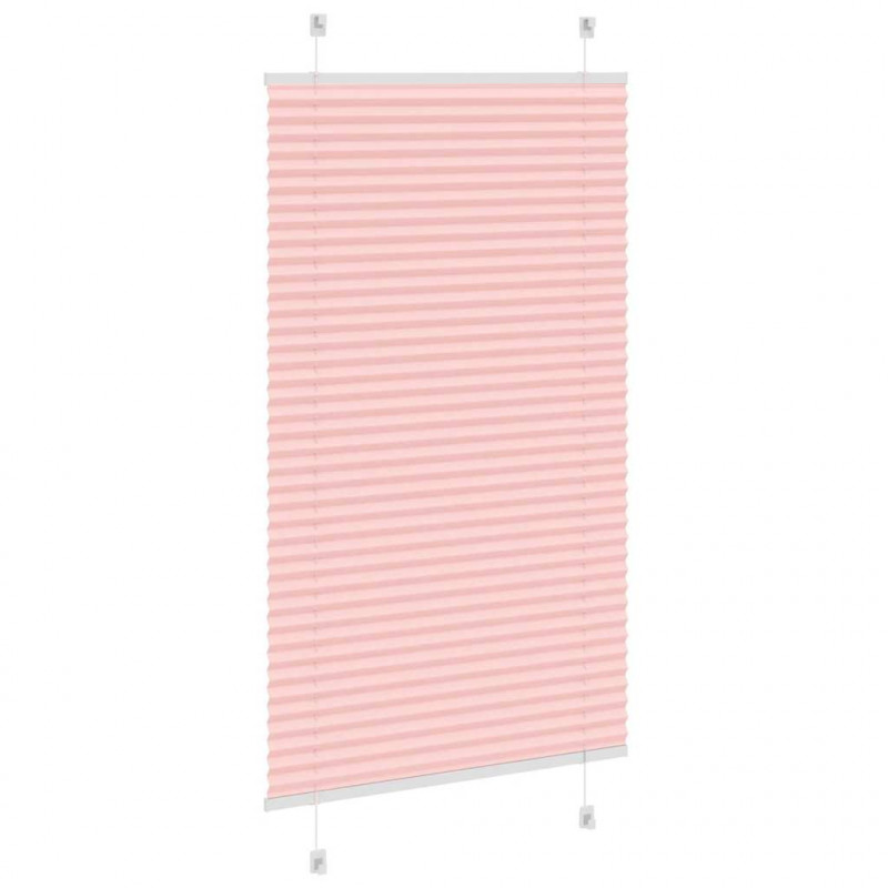 Roleta plisowana różowa 75x150 cm Szerokość tkaniny 74,4 cm
