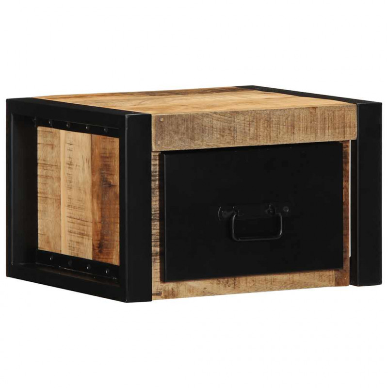 Szafka nocna 40x35x25 cm lite drewno surowe mango