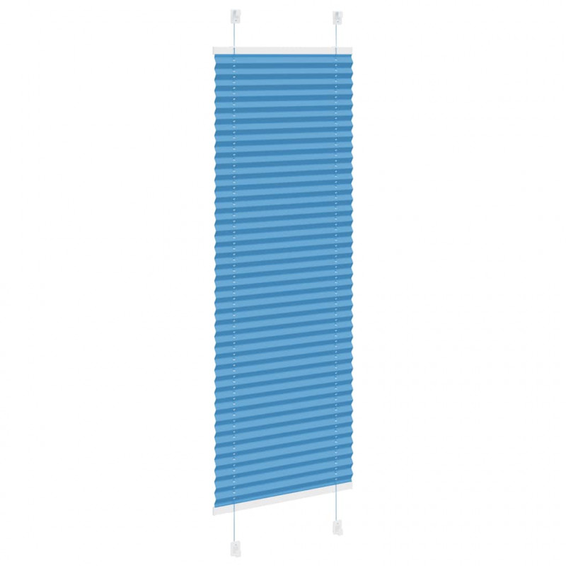 Roleta plisowana niebieska 50x150 cm Szerokość tkaniny 49,4 cm