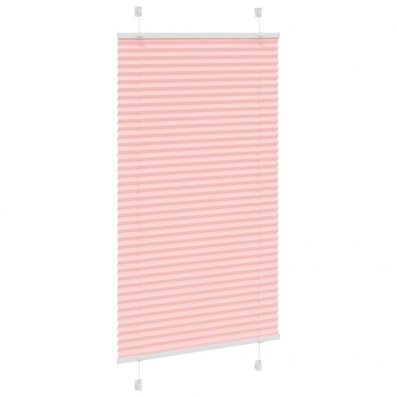Roleta plisowana różowa 80x150 cm Szerokość tkaniny 79,4 cm