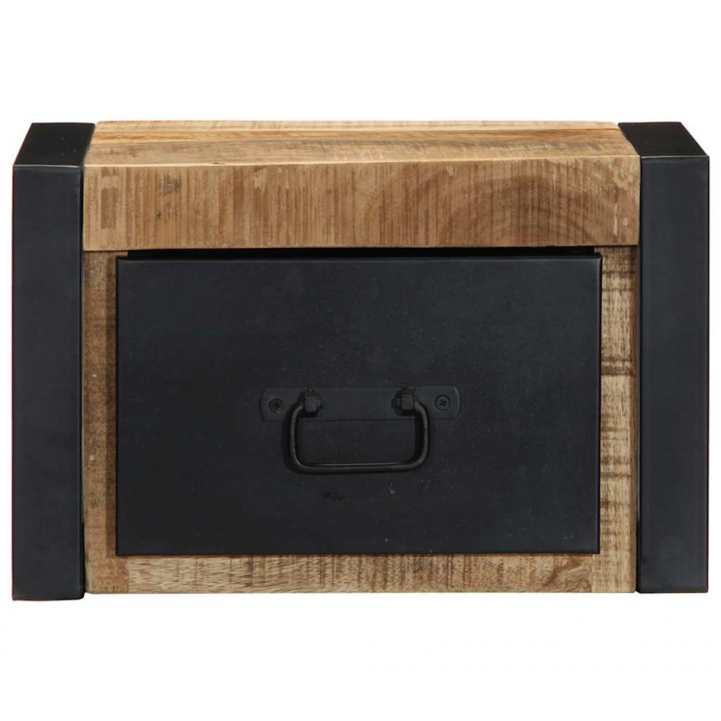Szafki nocne 2 szt. 40x35x25 cm Drewno lite surowe Mango