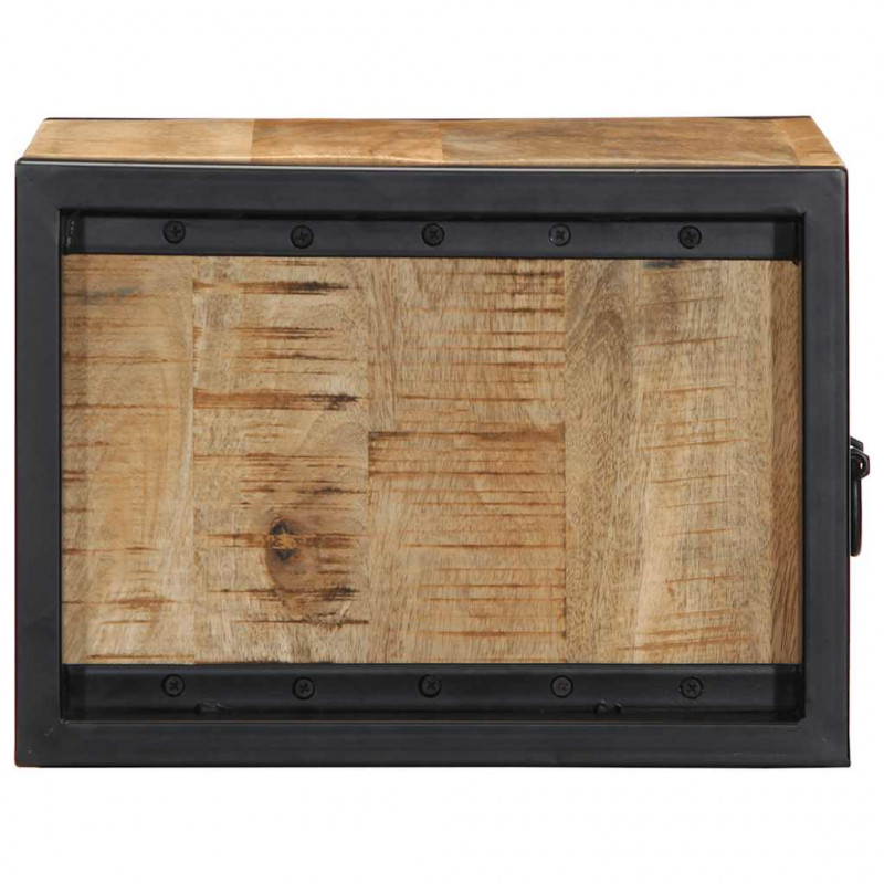 Szafki nocne 2 szt. 40x35x25 cm Drewno lite surowe Mango