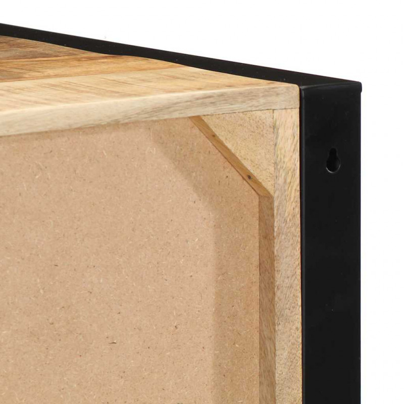 Szafki nocne 2 szt. 40x35x25 cm Drewno lite surowe Mango