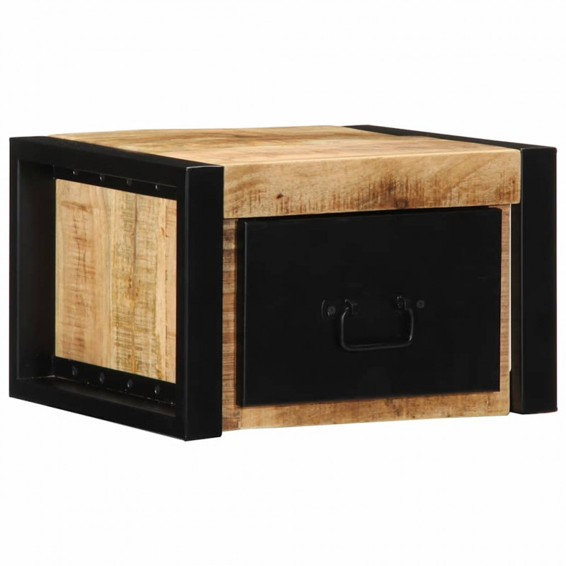 Szafki nocne 2 szt. 40x35x25 cm Drewno lite surowe Mango