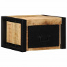 Szafki nocne 2 szt. 40x35x25 cm Drewno lite surowe Mango
