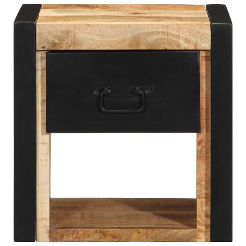 Szafka nocna 40x35x40 cm lite drewno surowe mango