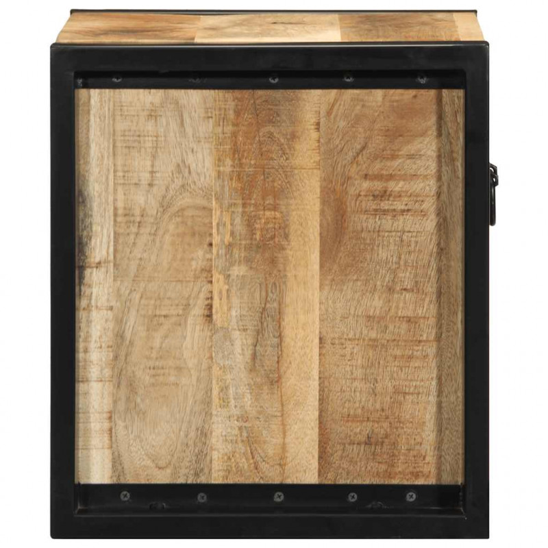 Szafka nocna 40x35x40 cm lite drewno surowe mango