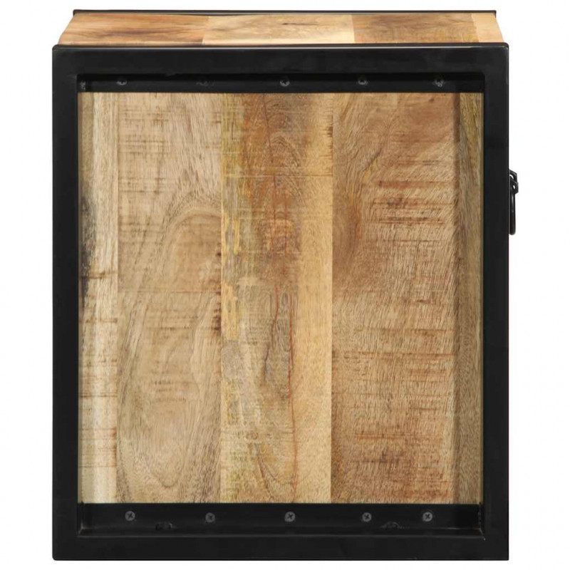 Szafki nocne 2 szt. 40x35x40 cm Drewno lite surowe Mango