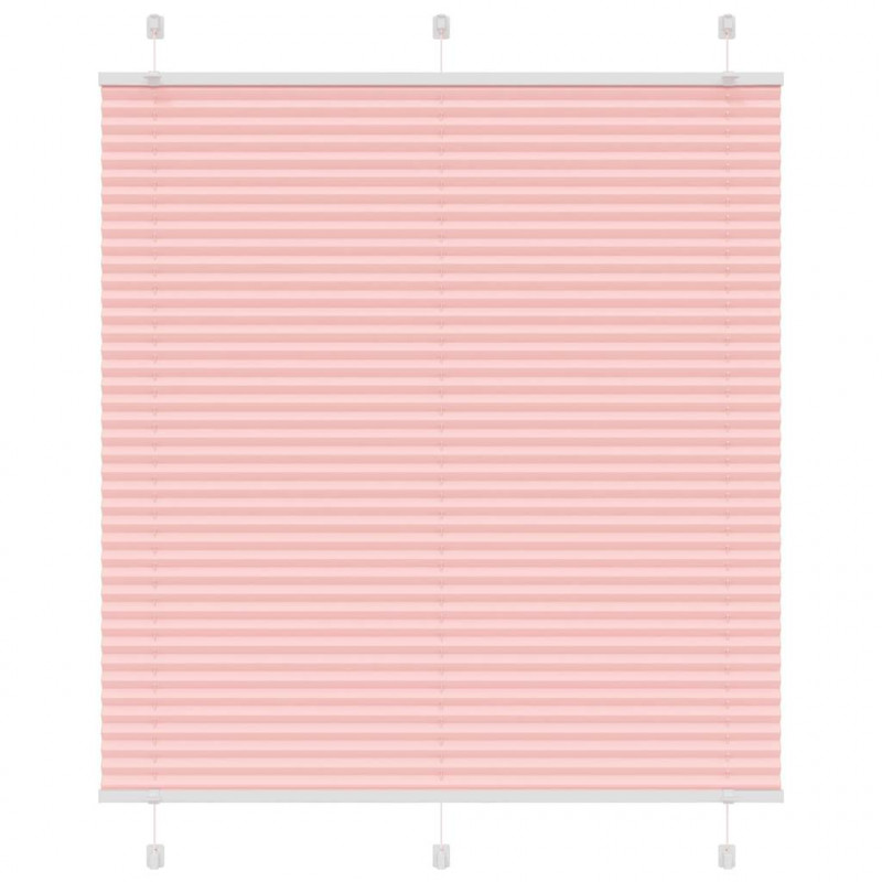 Roleta plisowana różowa 115x150 cm Szerokość tkaniny 114,4 cm