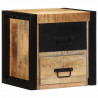 Szafka nocna 40x35x25 cm lite drewno surowe mango