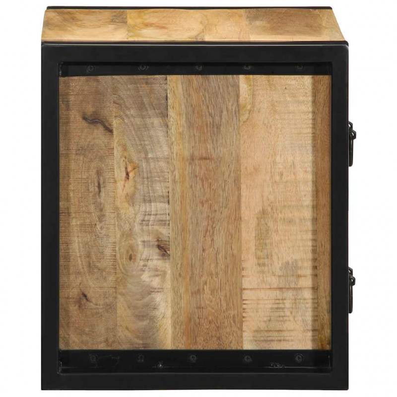 Szafka nocna 40x35x25 cm lite drewno surowe mango