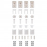 Roleta plisowana różowa 40x200 cm Szerokość tkaniny 39,4cm