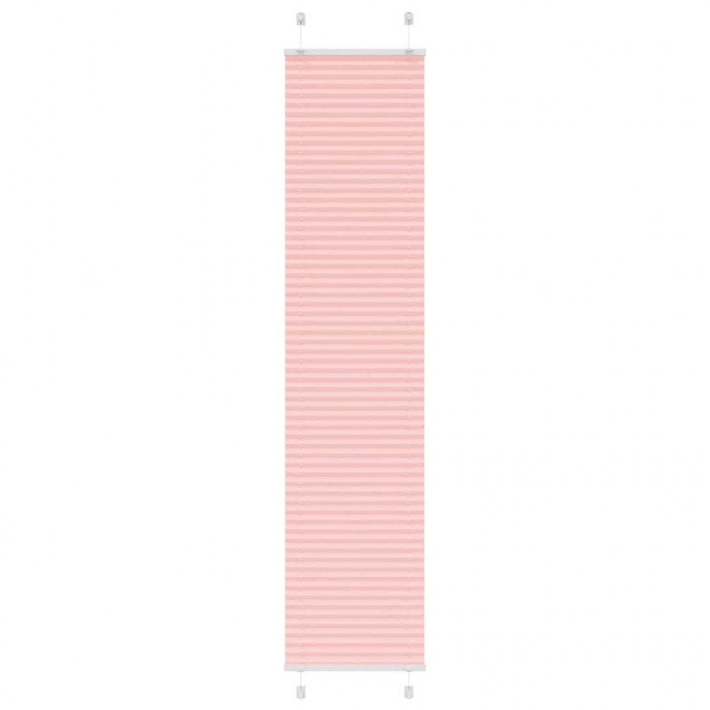 Roleta plisowana różowa 45x200 cm Szerokość tkaniny 44,4cm