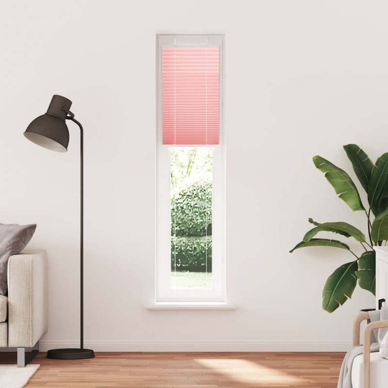 Roleta plisowana różowa 45x200 cm Szerokość tkaniny 44,4cm