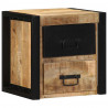 Szafki nocne 2 szt. 40x35x40 cm Drewno lite surowe Mango