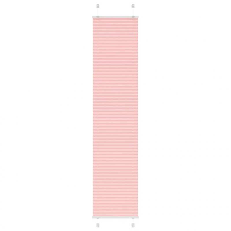Roleta plisowana różowa 50x200 cm Szerokość tkaniny 49,4cm