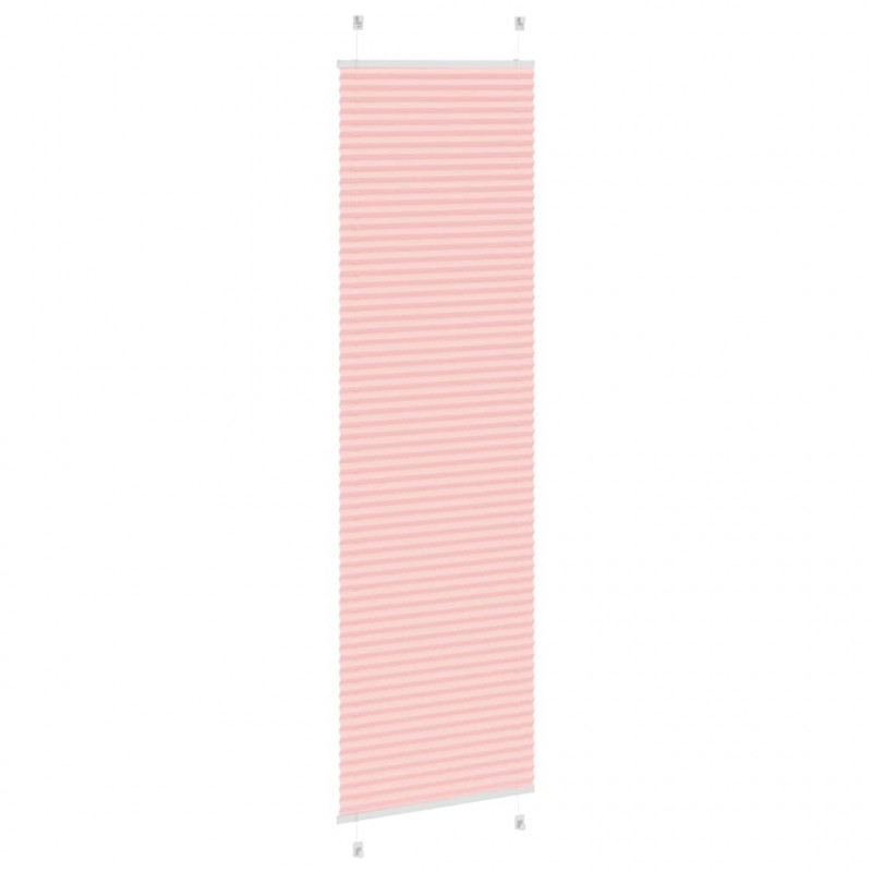 Roleta plisowana różowa 65x200 cm Szerokość tkaniny 64,4cm