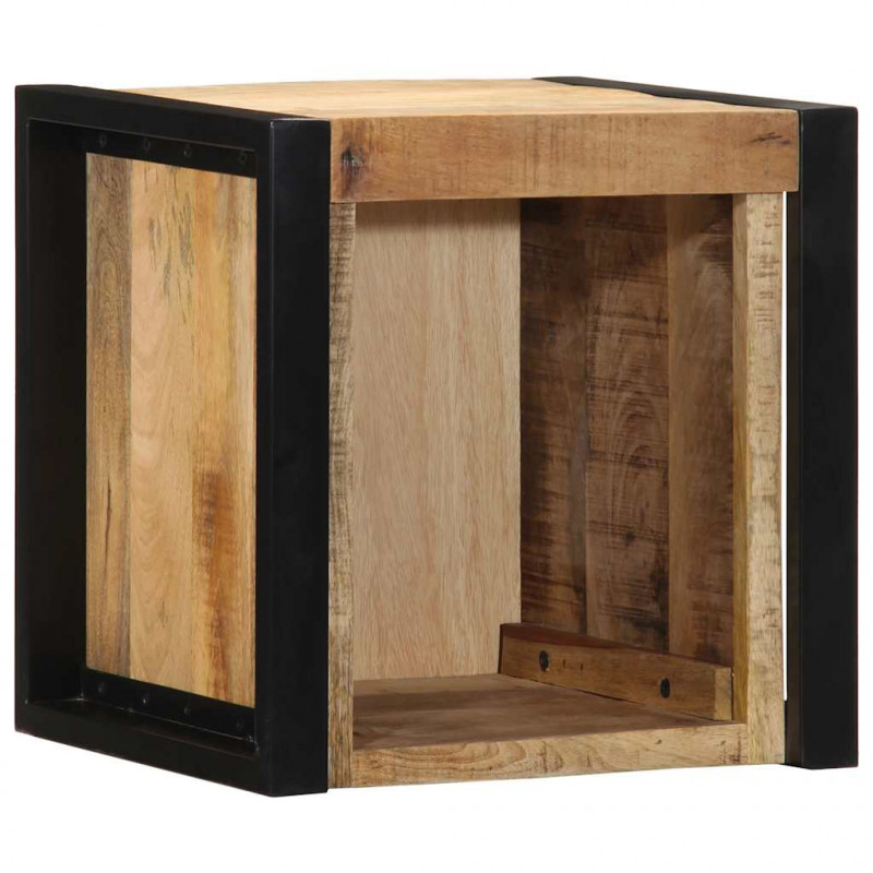Szafki nocne 2 szt. 40x35x40 cm Drewno lite surowe Mango