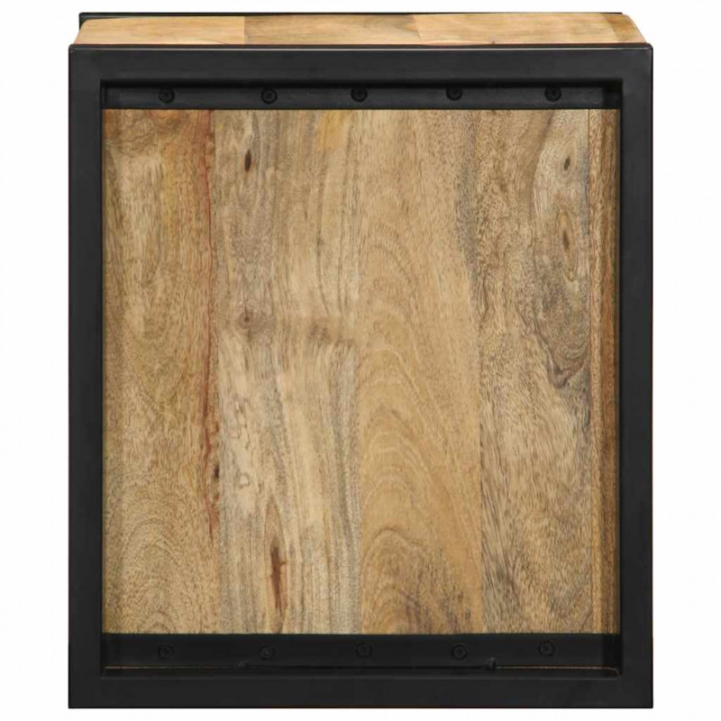 Szafki nocne 2 szt. 40x35x40 cm Drewno lite surowe Mango