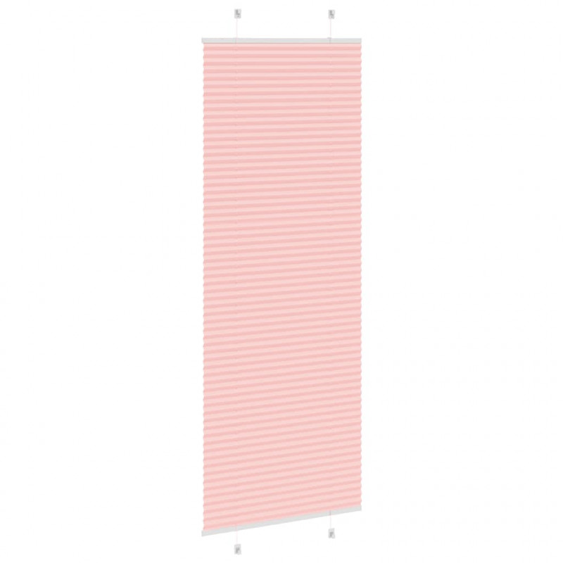 Roleta plisowana różowa 70x200 cm Szerokość tkaniny 69,4 cm