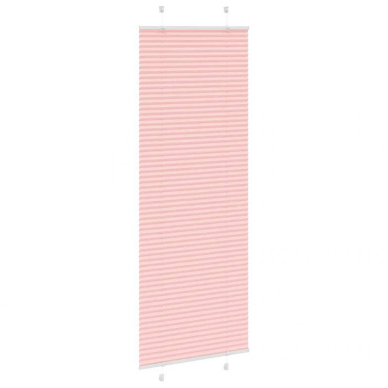 Roleta plisowana różowa 75x200 cm Szerokość tkaniny 74,4 cm