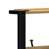 Wieszak na ubrania 80x40x190 cm lite drewno surowe mango