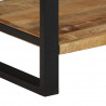 Wieszak na ubrania 80x40x190 cm lite drewno surowe mango