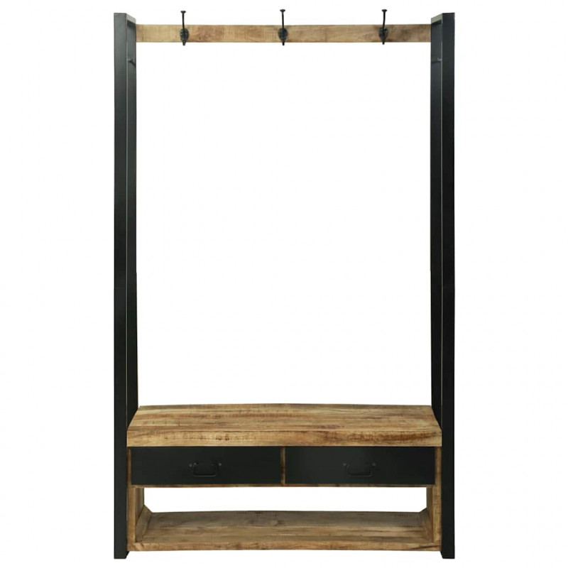 Wieszak na Ubrania Brązowy 110 x 40 x 179 cm Lite drewno mango