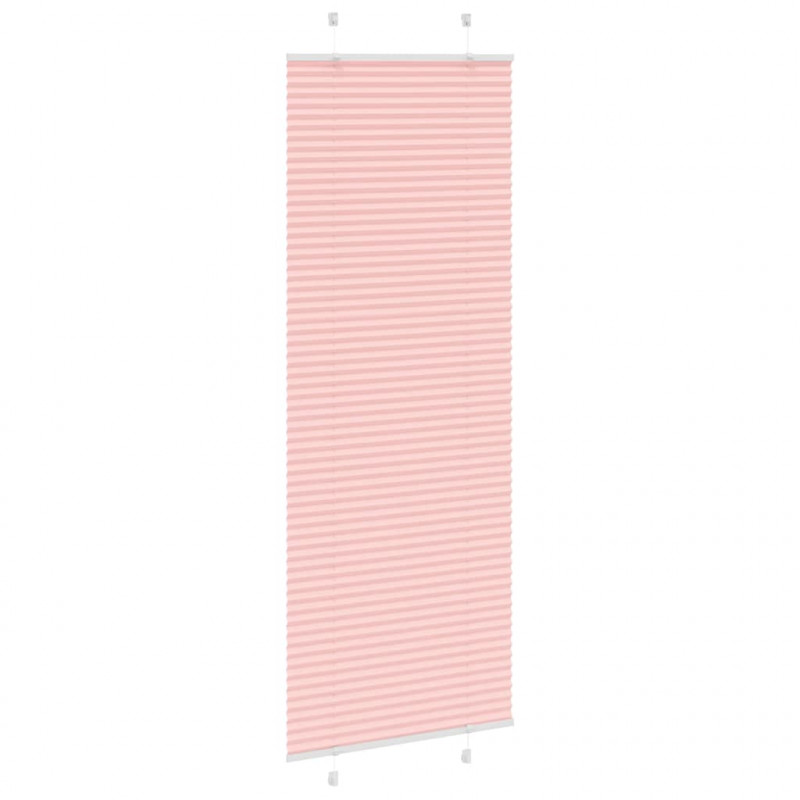 Roleta plisowana różowa 80x200 cm Szerokość tkaniny 79,4 cm