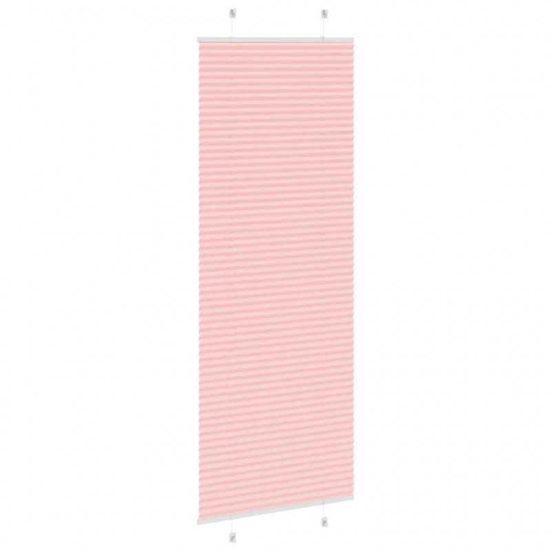 Roleta plisowana różowa 80x200 cm Szerokość tkaniny 79,4 cm