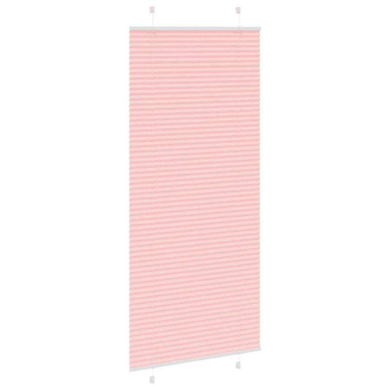 Roleta plisowana różowa 85x200 cm Szerokość tkaniny 84,4 cm