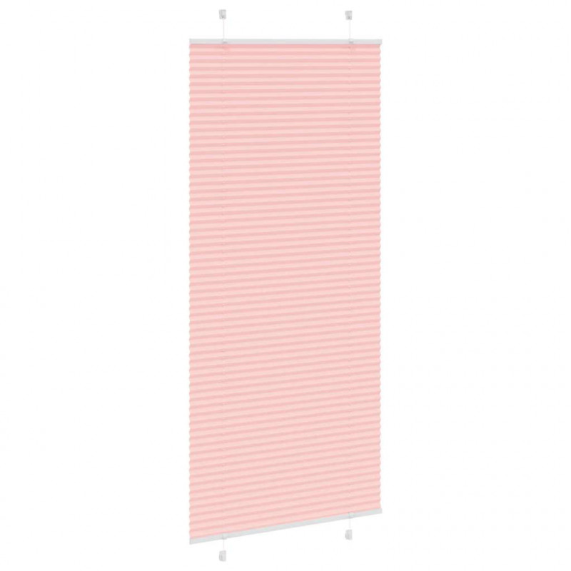 Roleta plisowana różowa 100x200 cm Szerokość tkaniny 99,4 cm