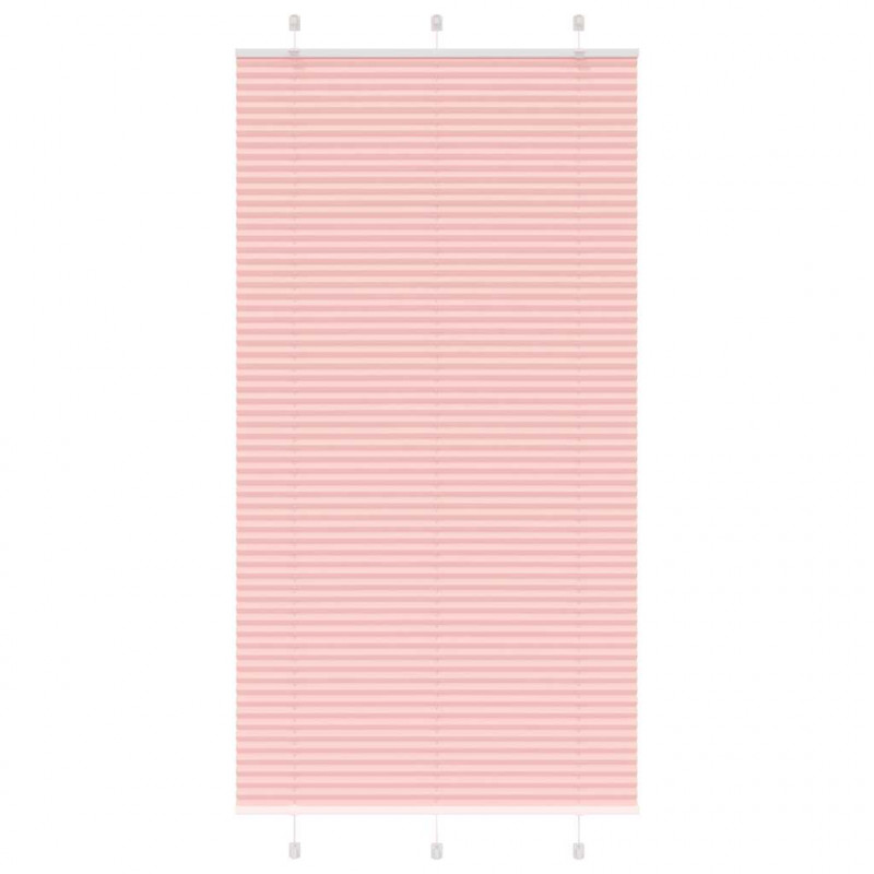 Roleta plisowana różowa 105x200 cm Szerokość tkaniny 104,4 cm