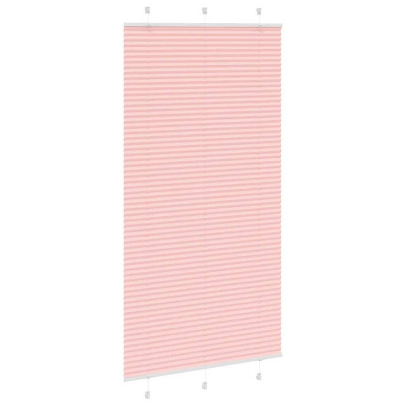 Roleta plisowana różowa 105x200 cm Szerokość tkaniny 104,4 cm