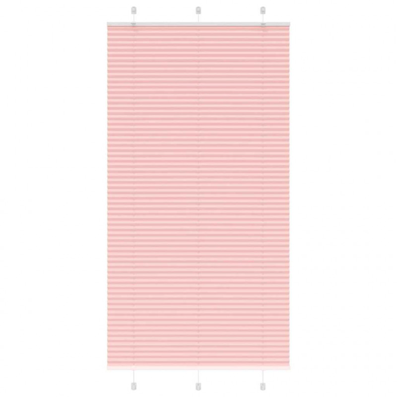 Roleta plisowana różowa 110x200 cm Szerokość tkaniny 109,4 cm