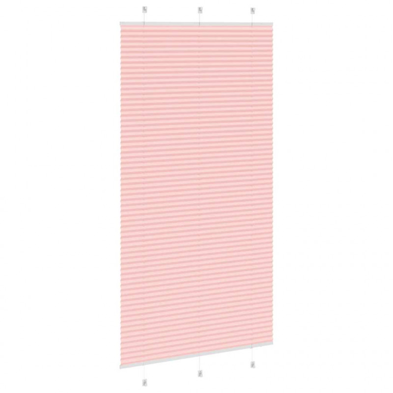 Roleta plisowana różowa 110x200 cm Szerokość tkaniny 109,4 cm