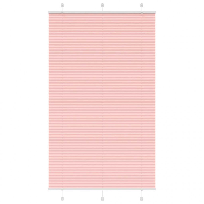 Roleta plisowana różowa 120x200 cm Szerokość tkaniny 119,4 cm