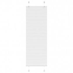 Roleta plisowana biała 40x100 cm Szerokość tkaniny 39,4cm
