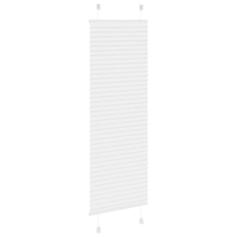 Roleta plisowana biała 40x100 cm Szerokość tkaniny 39,4cm