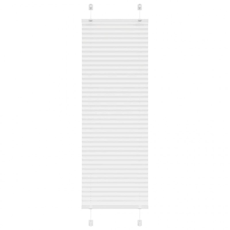 Roleta plisowana biała 50x100 cm Szerokość tkaniny 49,4cm