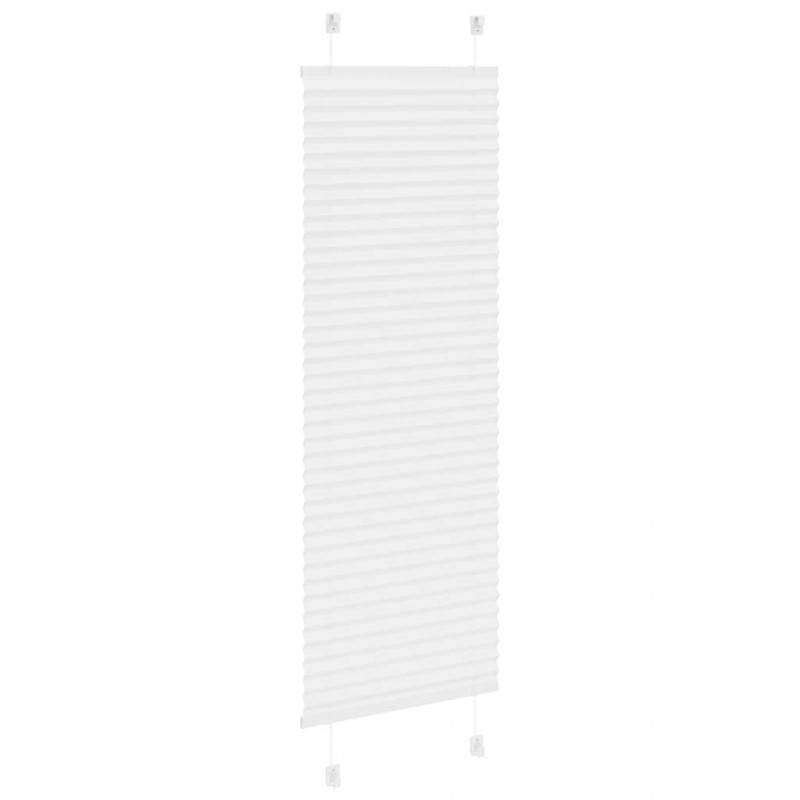 Roleta plisowana biała 50x100 cm Szerokość tkaniny 49,4cm
