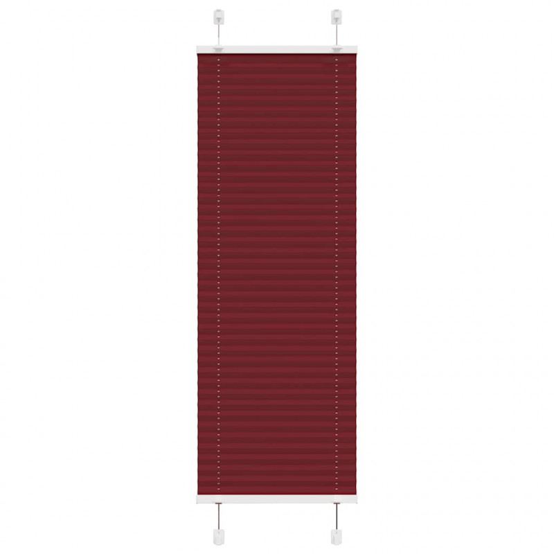 Roleta plisowana Bordowy Czerwony 40x100 cm Szerokość tkaniny